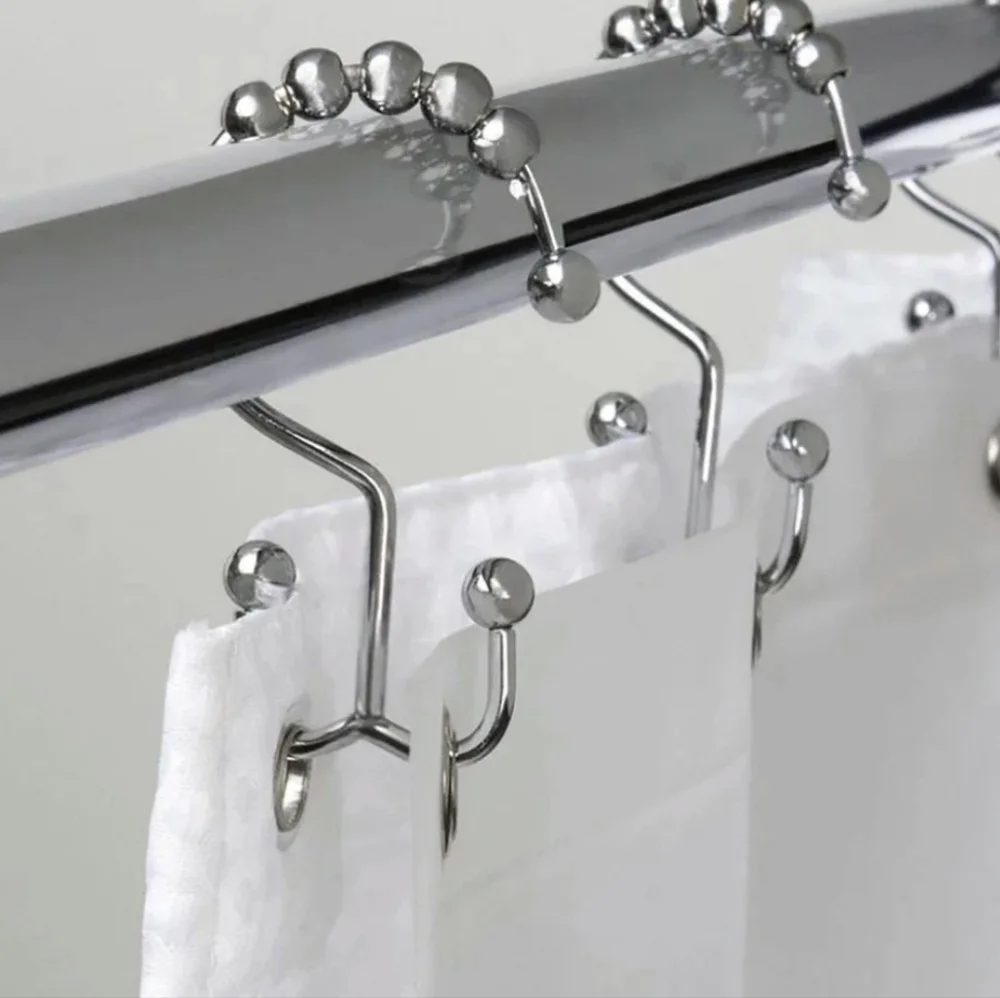CONTAINER STORE Shower Curtain Hangers New Rust-Resistant Double Heavyweight